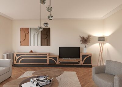 Meuble TV design par Didier Carouge